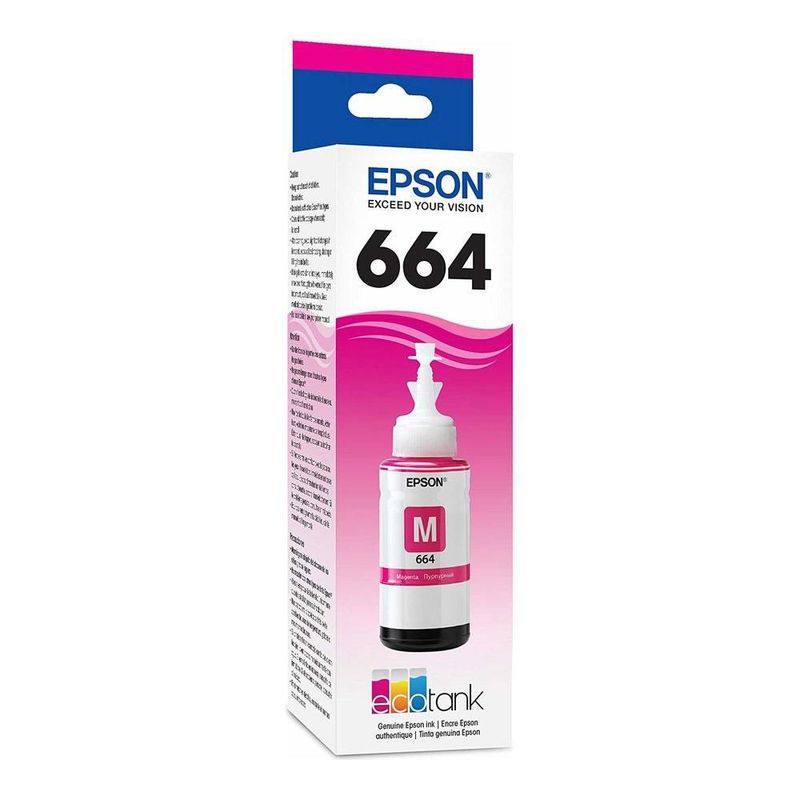 Cartucho Epson Modelo 664 Magenta, Para L110, L200, L210, L350, L355, L555, L300, L1300