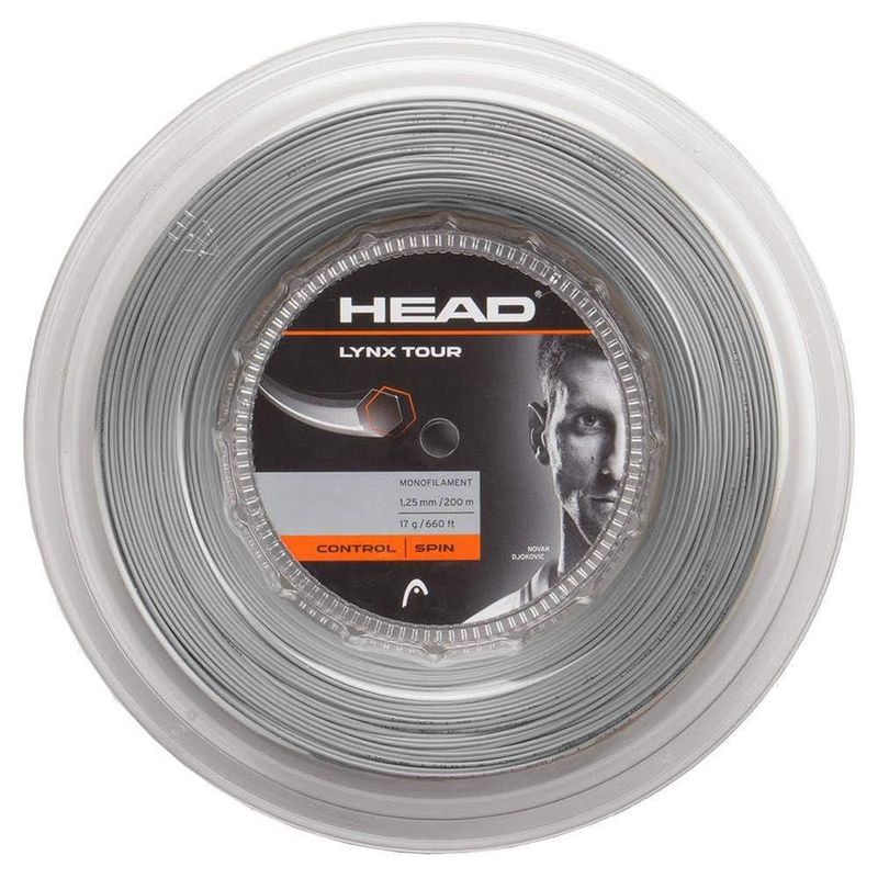 Cuerda de Tenis HEAD Lynx Tour 660 m 17G Gris