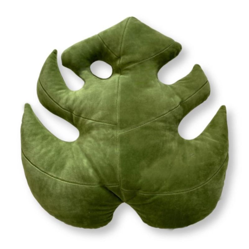 Almohada Green Philosophy Co. 43 × 41 cm Monstera Tierra Musgosa