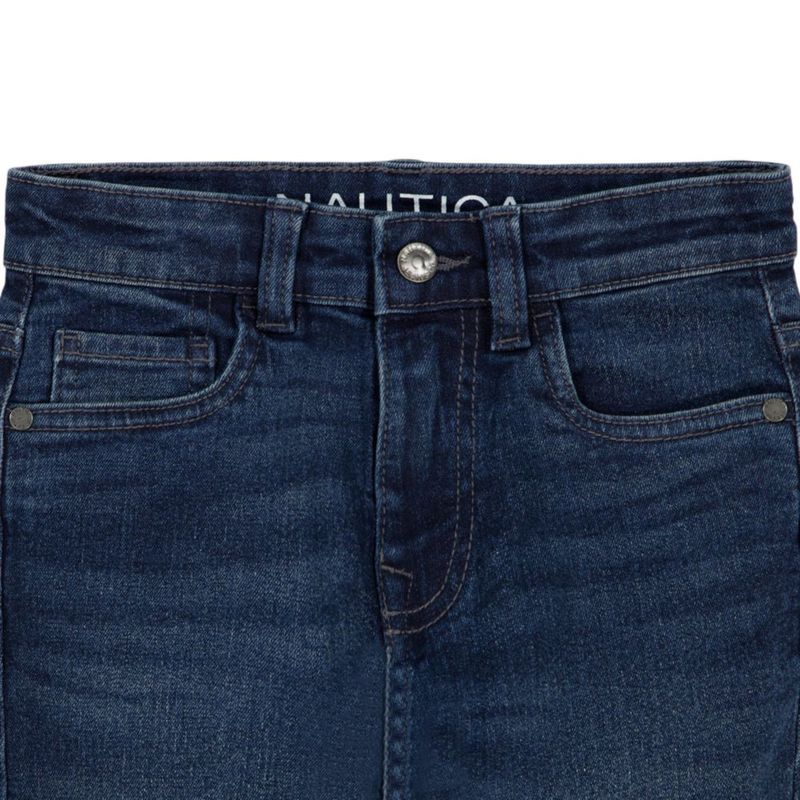 VAQUEROS Nautica para niño talla 10 azul marino denim elástico
