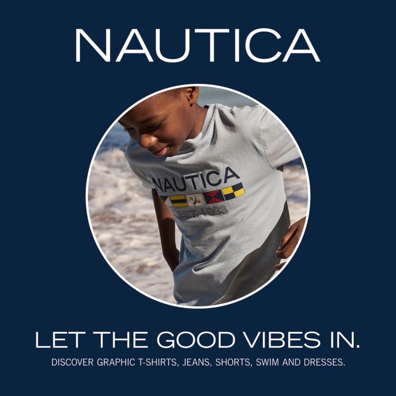 VAQUEROS Nautica para niño talla 10 azul marino denim elástico