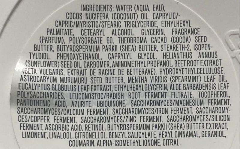 Manteca Corporal Bath & Body Works 185 g Eucalipto y Hierbabuena