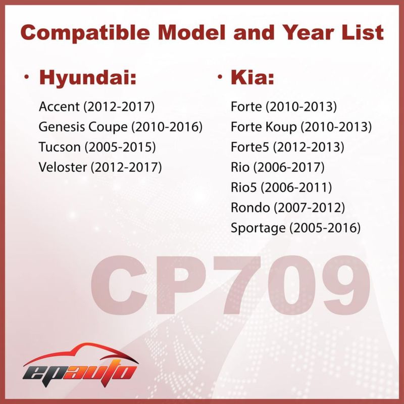 Filtro de aire de cabina EPAuto CP709 para Hyundai/Kia