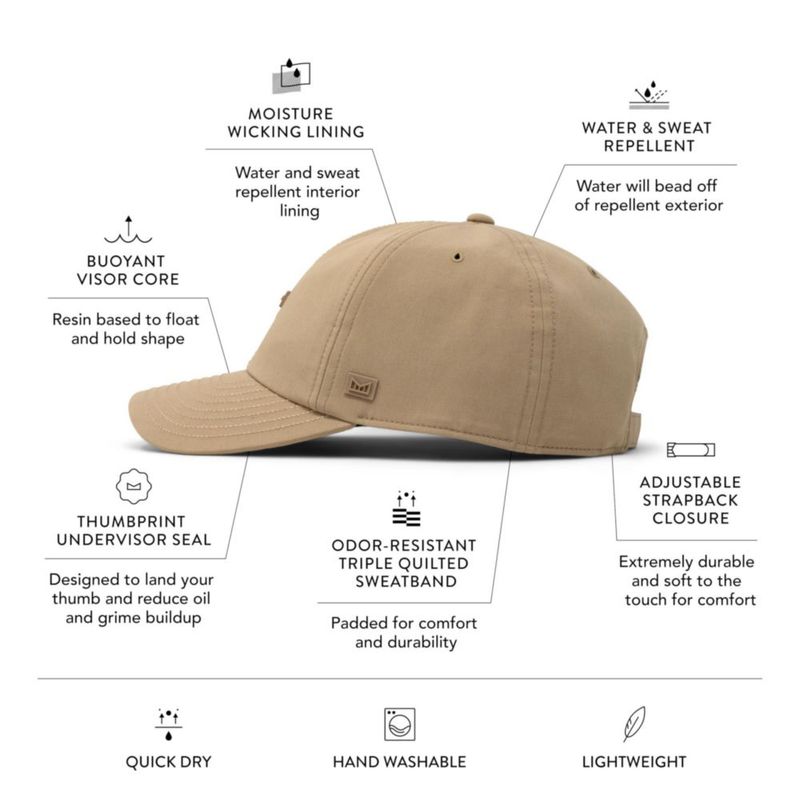 Gorra melin Legend Hydro Dark Khaki - ajuste relajado