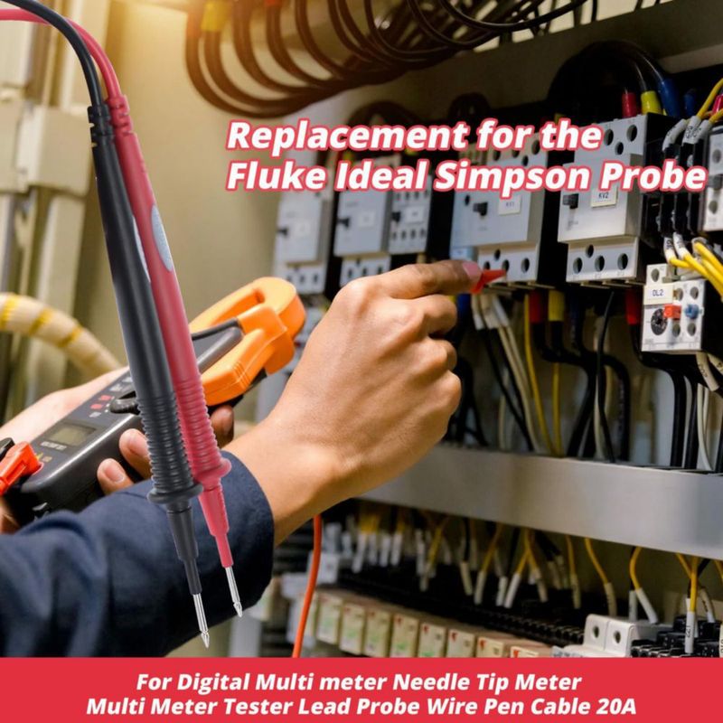 Cables de prueba para multímetro SuperDi 1000 V 20 A CAT III 107 cm