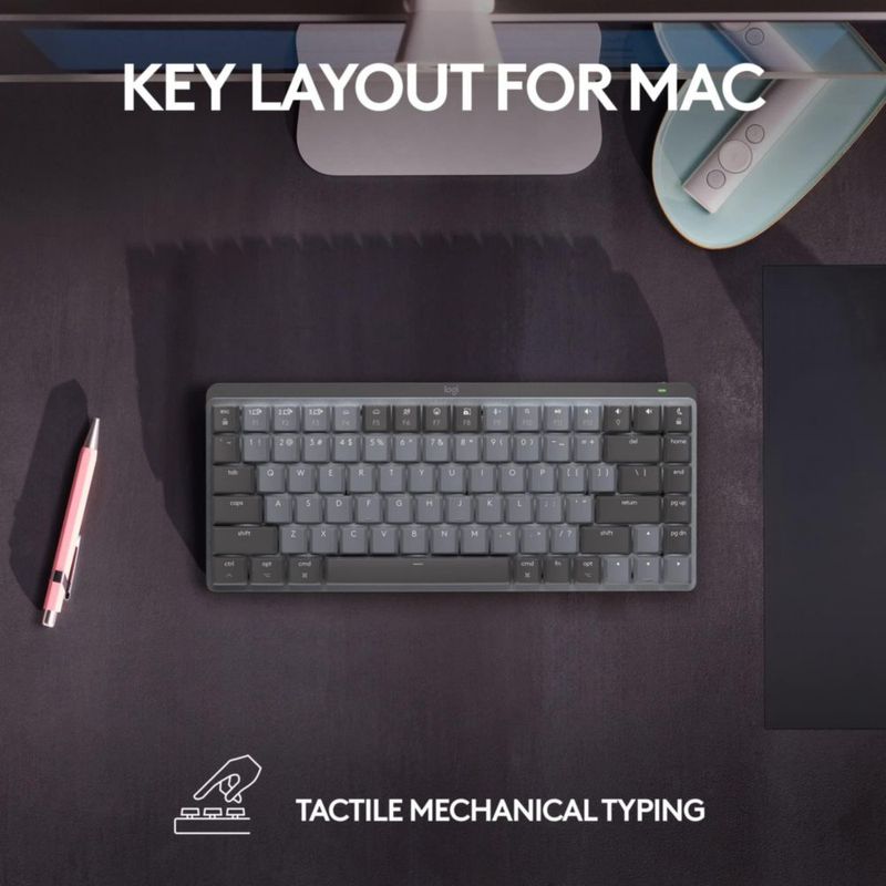 Teclado Logitech MX Mechanical Mini para Mac inalámbrico gris
