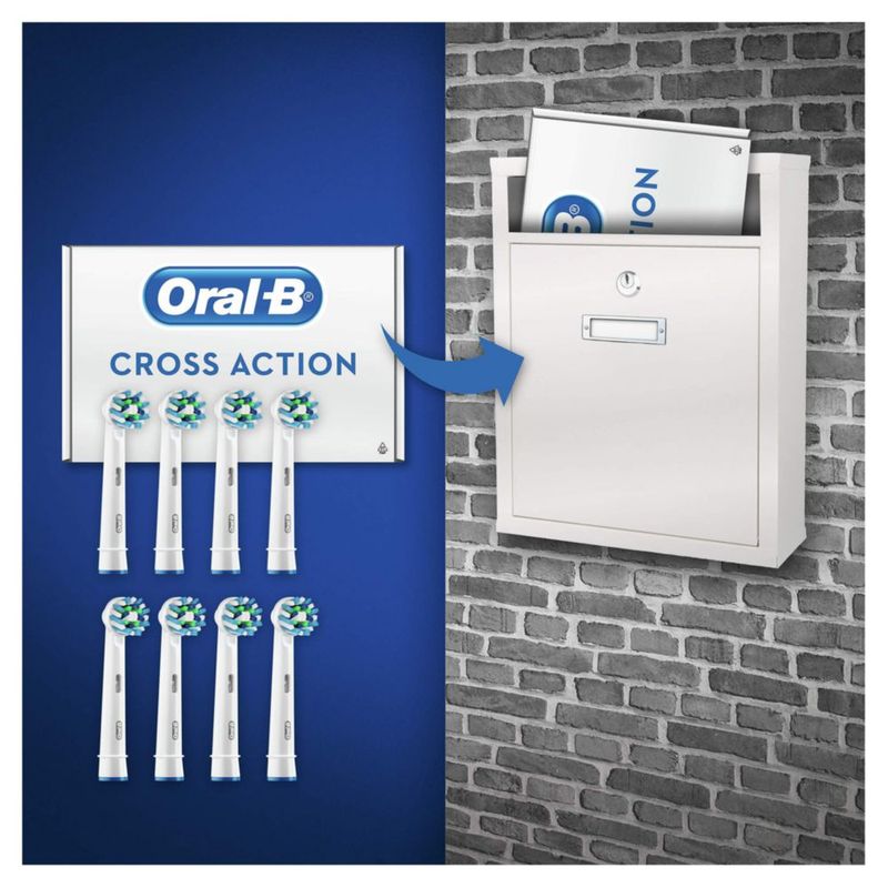 Cabezales de cepillo de dientes Oral-B CrossAction de repuesto paquete de 8