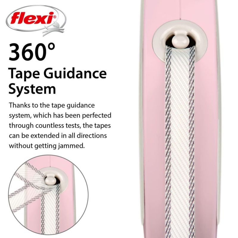 Correa Retráctil FLEXI Classic Pequeña 3 m Rosa