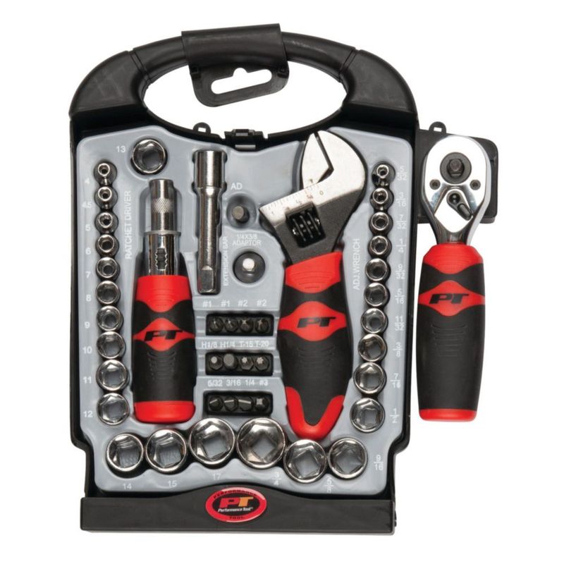 Llave Ajustable Performance Tool W39000 Juego Compacto de 45 Piezas
