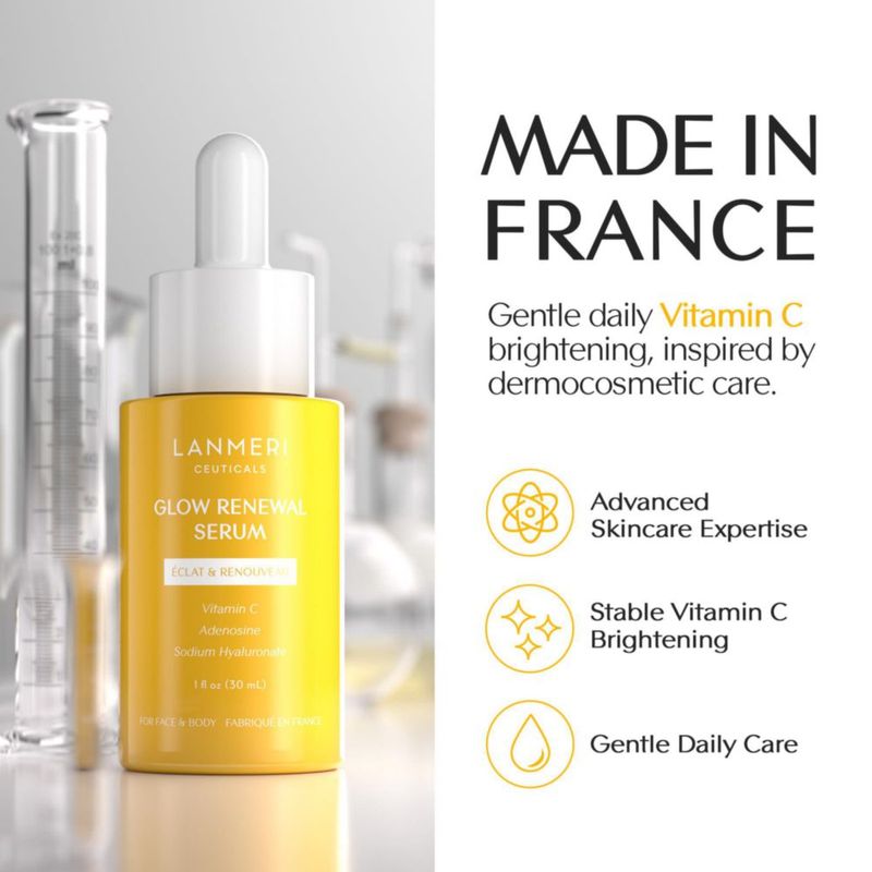 Suero Facial Lanmeri 30 ml Vitamina C y Ácido Hialurónico