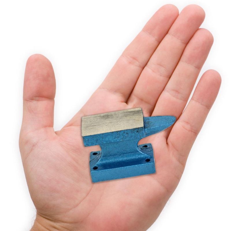 Yunque QWORK de Bloque de Banco 0.45 kg (1 lb) 6.4 × 3.5 cm de Hierro Fundido