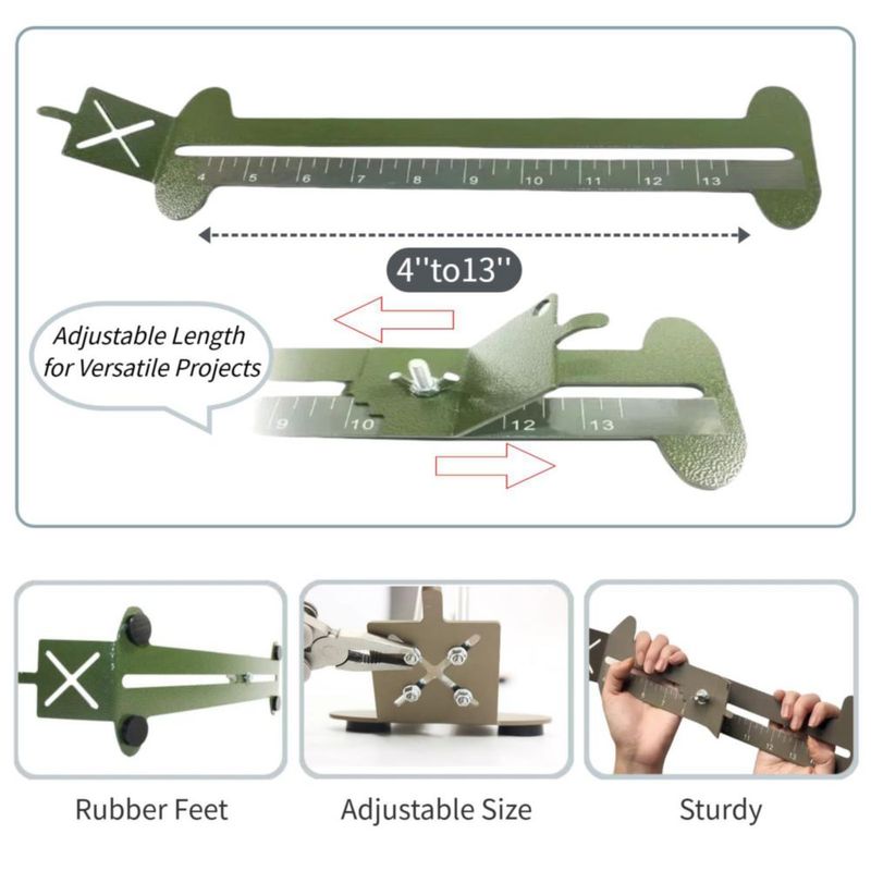 Kit de Collar para Perro con Plantilla de Paracord KOKKOYA 10‑33 cm