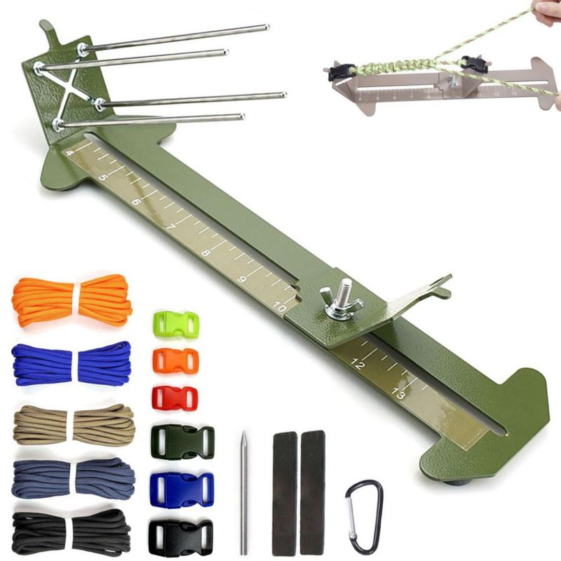 Kit de Collar para Perro con Plantilla de Paracord KOKKOYA 10‑33 cm