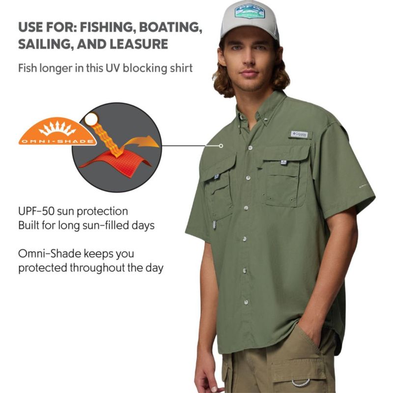 Camisa de Pesca Columbia PFG Bahama II de Manga Corta