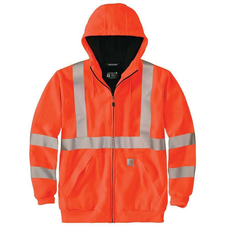 Sudadera Carhartt mediana Naranja Brillante con forro térmico