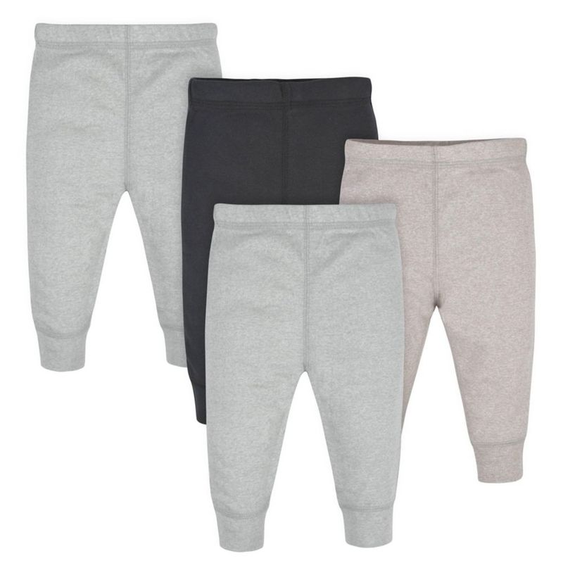 PANTALONES Gerber para bebé varón 6-9 meses pack de 4 gris/negro
