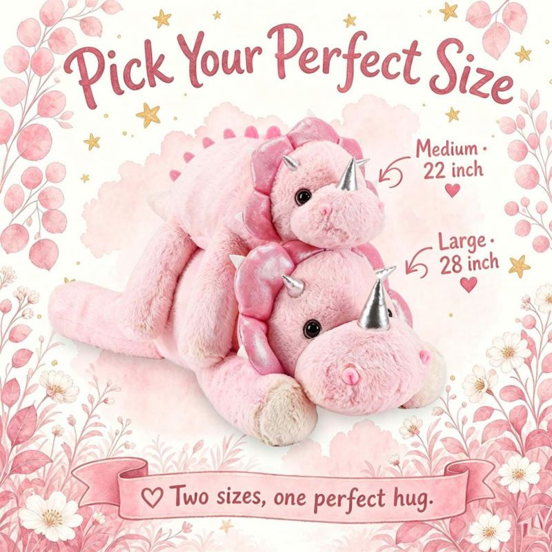Almohada de Peluche con Peso – Dinosaurio gnomantic