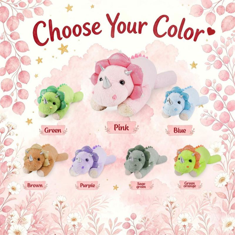 Almohada de Peluche con Peso – Dinosaurio gnomantic