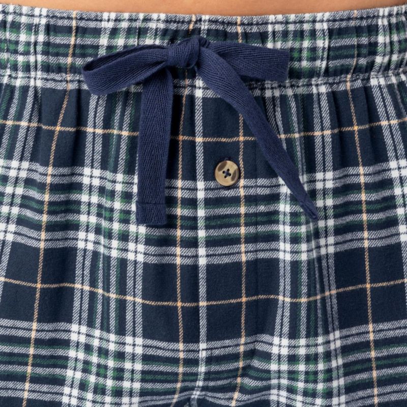Pijama Fruit of the Loom talla grande verde y azul marino a cuadros