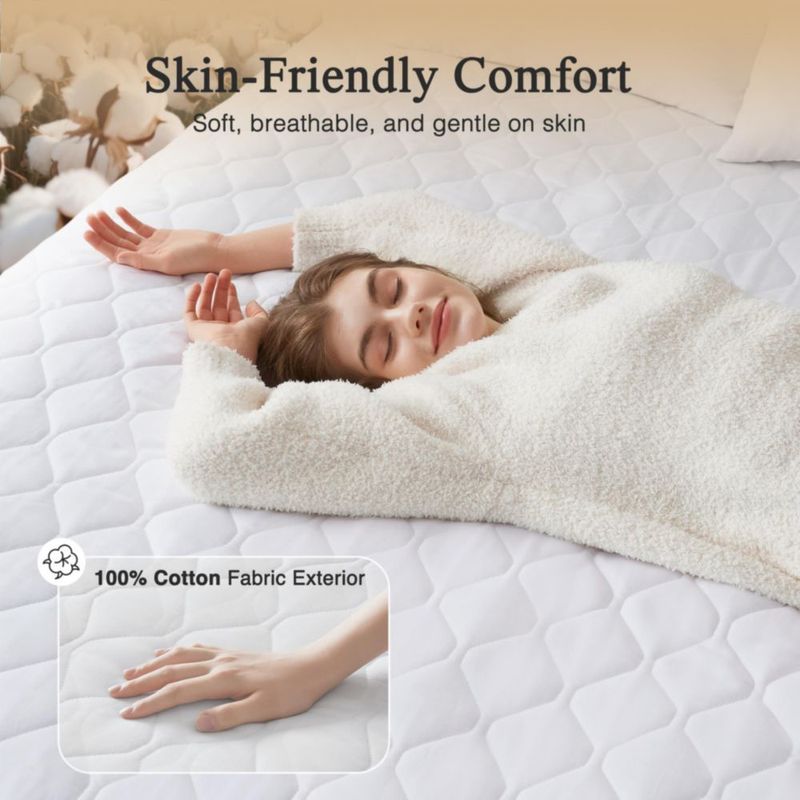 Almohadilla calefactable Beautyrest de algodón Twin 99 × 191 cm