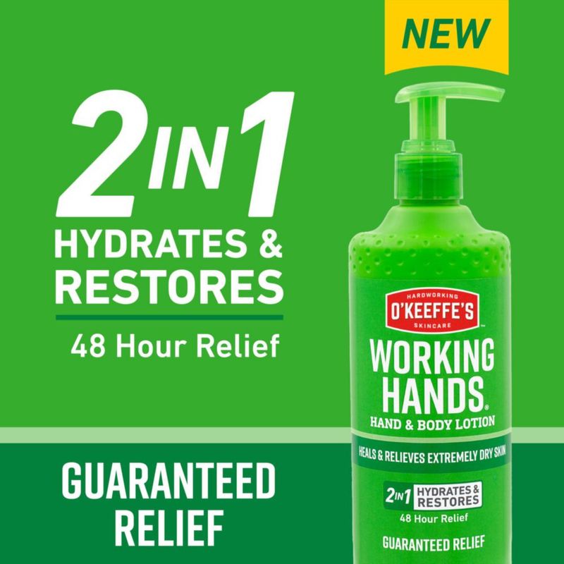 Loción O'Keeffe's Working Hands para manos y cuerpo 355 ml (paquete de 1)