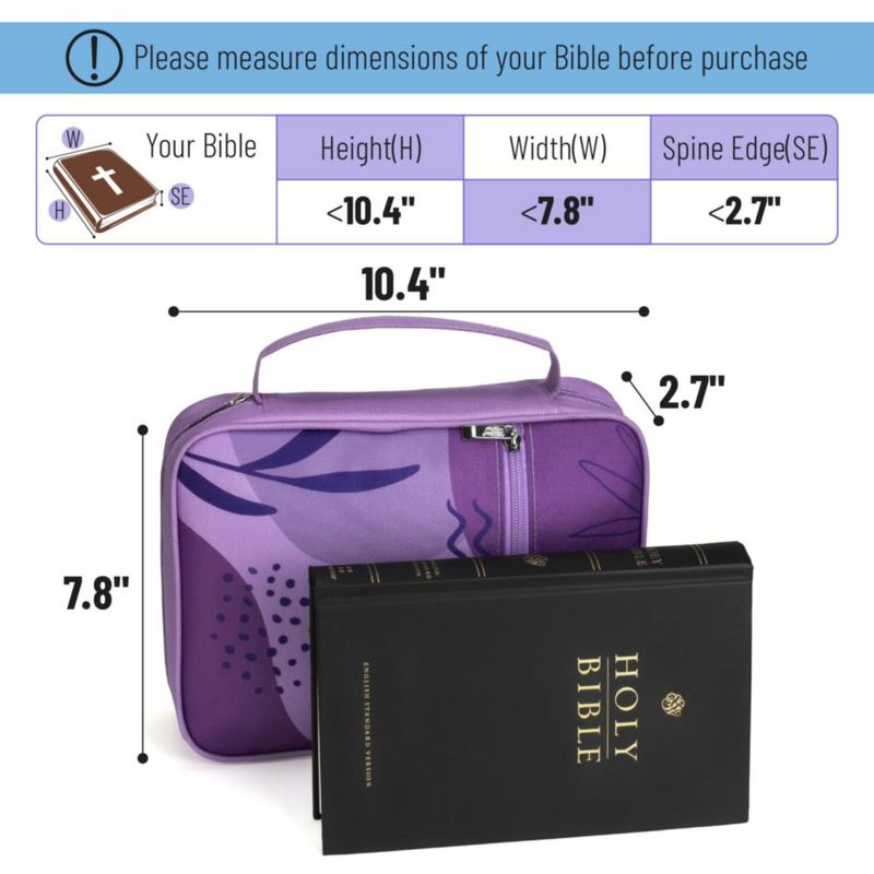 Funda para Biblia Mr. Pen color lavanda resistente y portátil