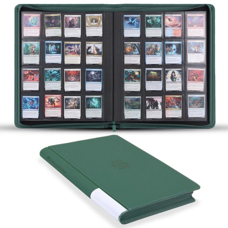 Carpeta para cartas Snewkcdy de 1024 bolsillos impermeable de cuero PU