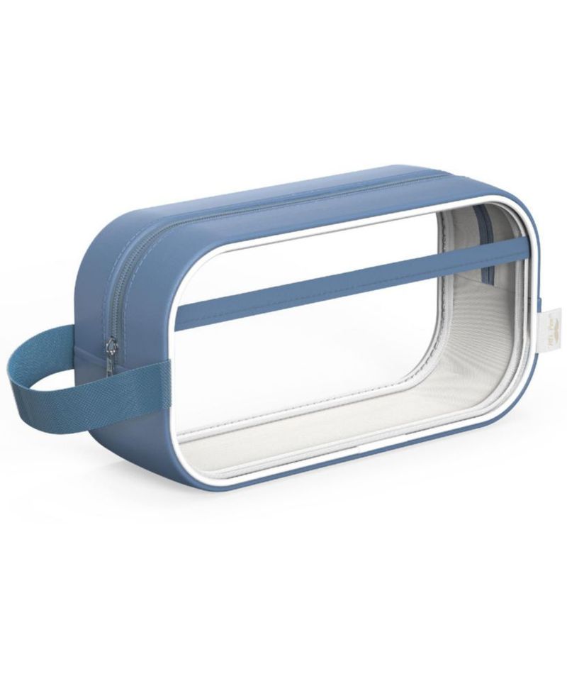 Estuche para lápices Mr. Pen de gran capacidad transparente y azul marino