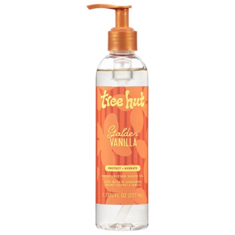 Aceite de afeitar hidratante Tree Hut Golden Vanilla 227 ml