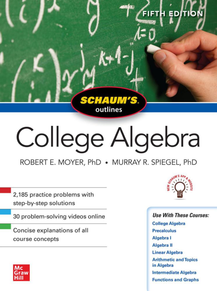 Libro McGraw-Hill Schaum de Álgebra Universitaria 5ª Edición