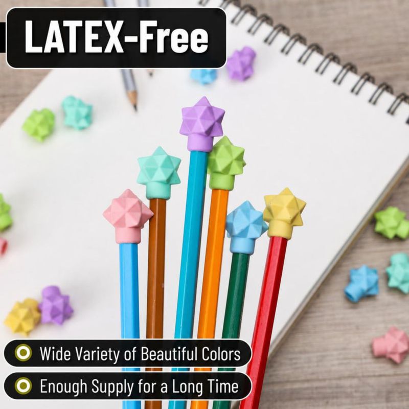 Goma de borrar Mr. Pen – Pack de 48 sin látex para punta de lápiz