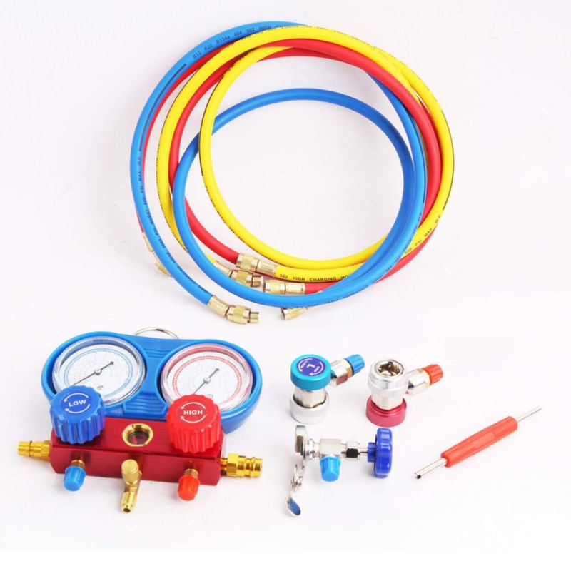 Kit de manómetros WINMAX TOOLS R134a/R22/R12 para HVAC