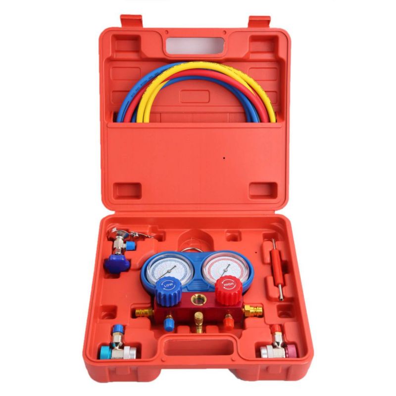 Kit de manómetros WINMAX TOOLS R134a/R22/R12 para HVAC