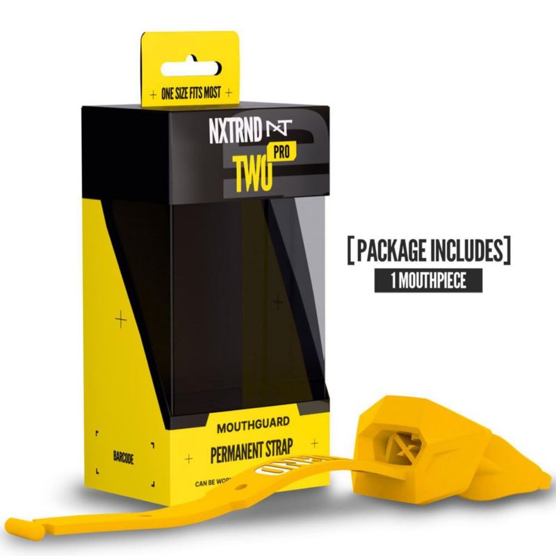 Protector Bucal NXT NXTRND Pro con Correa Amarilla para Adultos/Jóvenes