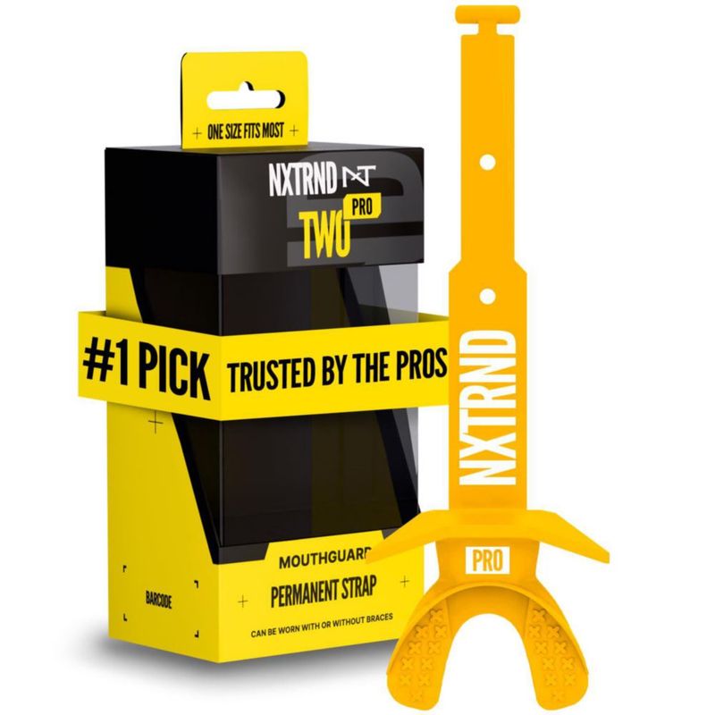 Protector Bucal NXT NXTRND Pro con Correa Amarilla para Adultos/Jóvenes