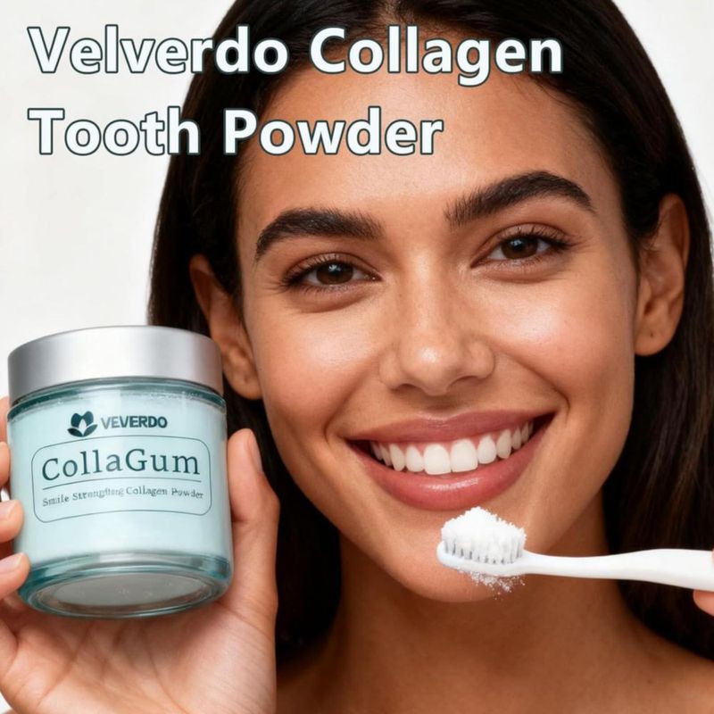 Polvo Dental Mujruko Velverdo con Colágeno 100 g Cuidado del Esmalte