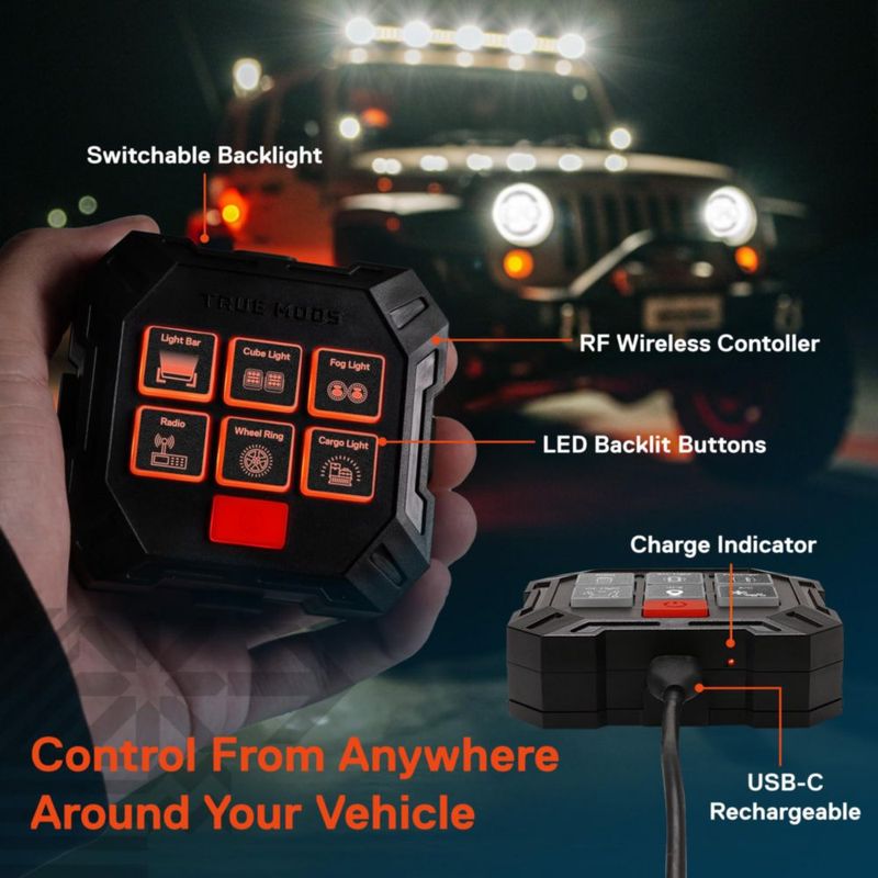 Panel de relés inalámbrico impermeable de 12 V y 6 canales – ONLINE LED STORE