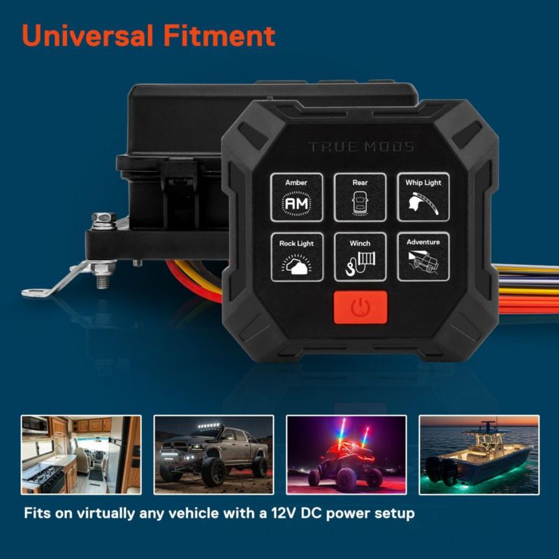 Panel de relés inalámbrico impermeable de 12 V y 6 canales – ONLINE LED STORE