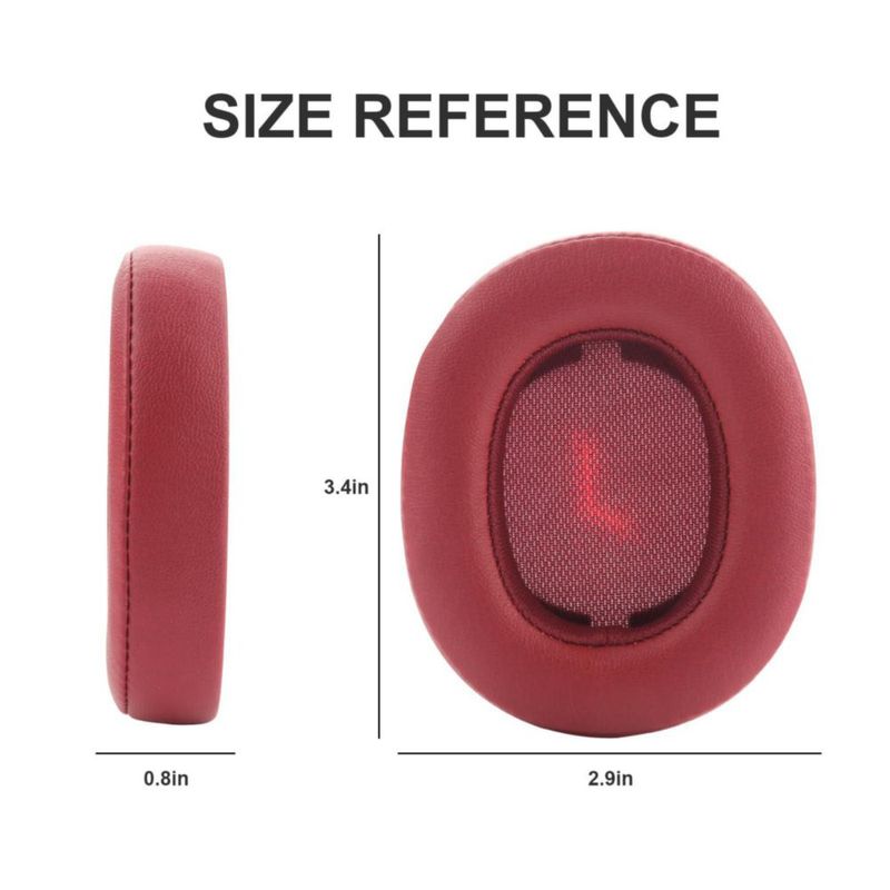 Almohadillas para auriculares Miruchertter E55BT rojas de espuma viscoelástica