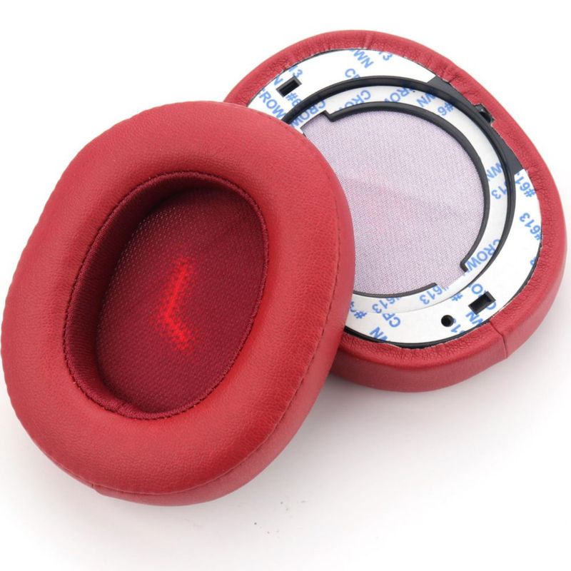Almohadillas para auriculares Miruchertter E55BT rojas de espuma viscoelástica