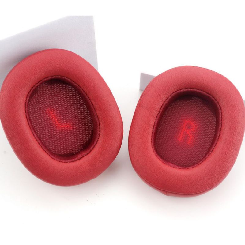 Almohadillas para auriculares Miruchertter E55BT rojas de espuma viscoelástica
