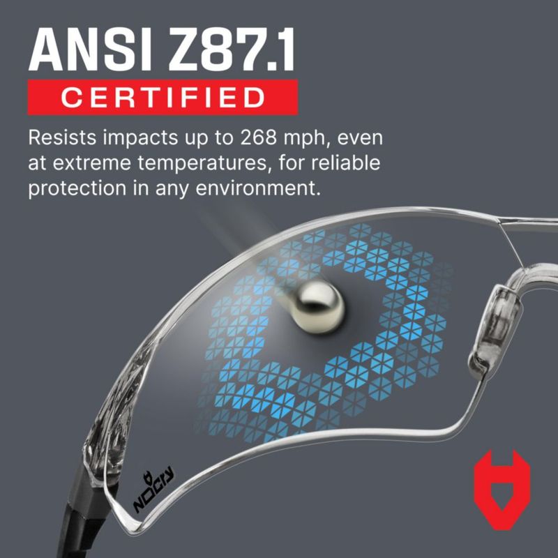 Gafas de tiro NoCry 506U transparentes con protección antivaho y UV