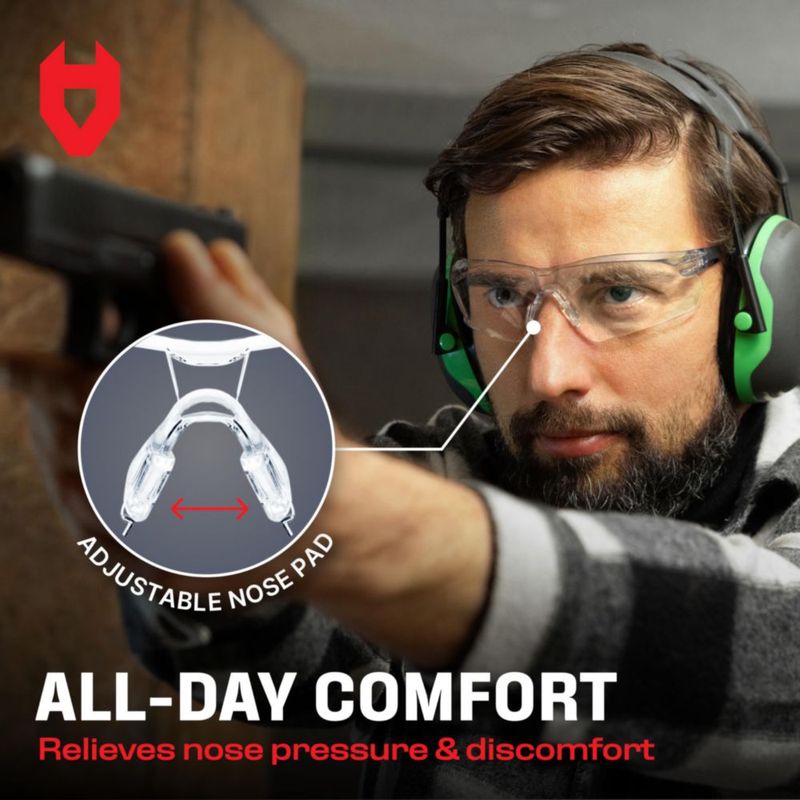 Gafas de tiro NoCry 506U transparentes con protección antivaho y UV