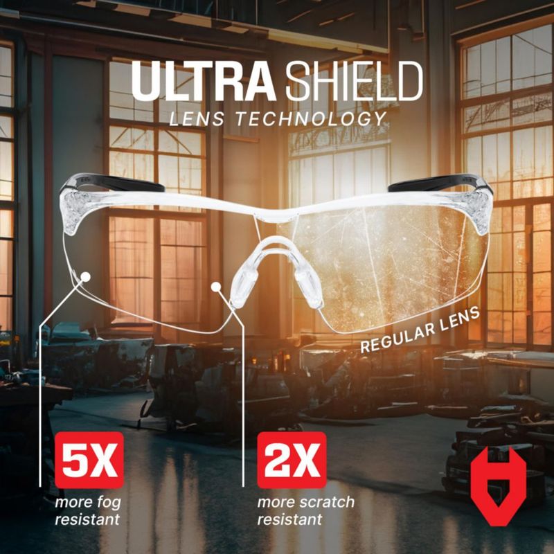 Gafas de tiro NoCry 506U transparentes con protección antivaho y UV