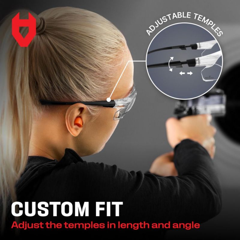 Gafas de tiro NoCry 506U transparentes con protección antivaho y UV