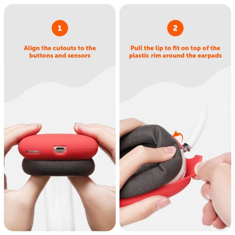 Funda de silicona WC ShellZ Max para AirPods Max 1 y 2