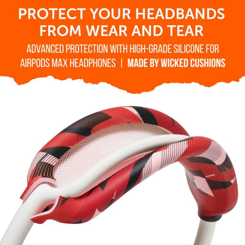 Cubierta de banda de silicona WC BandZ Max para AirPods Max 1 y 2