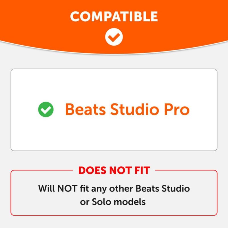 Almohadilla para auriculares WC Beats Studio Pro extra gruesa