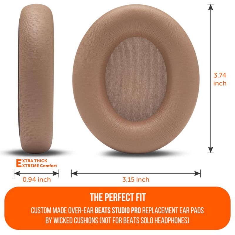 Almohadilla para auriculares WC Beats Studio Pro extra gruesa