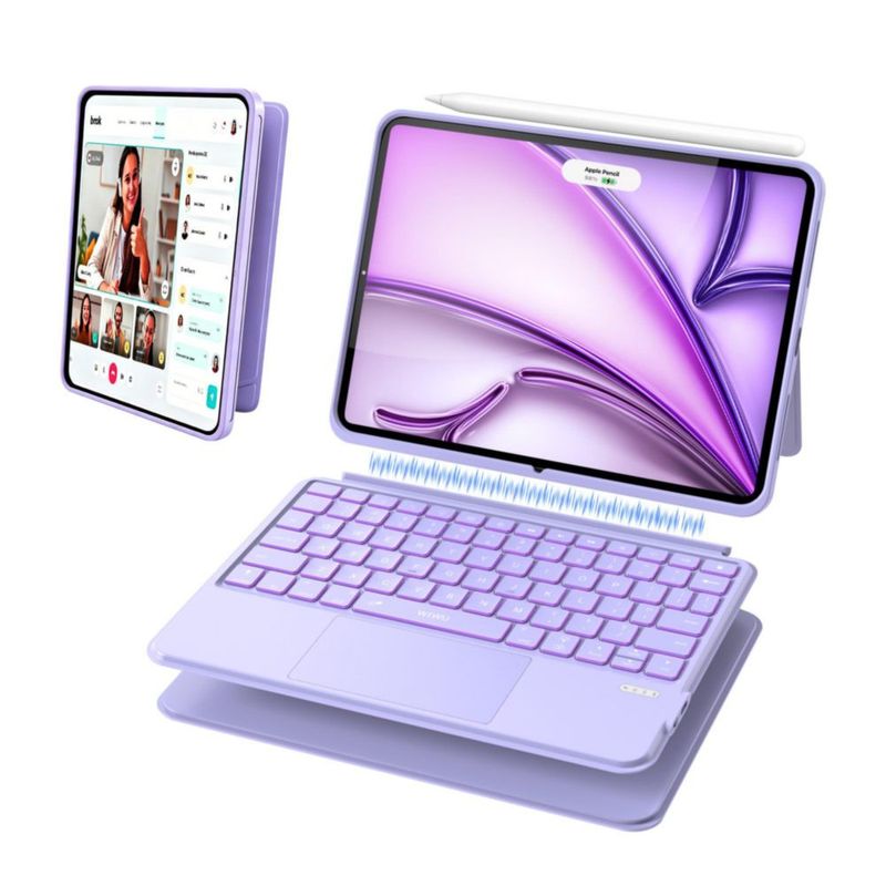 Funda con Teclado WIWU Air 11" 2026/2025/2024 Morado
